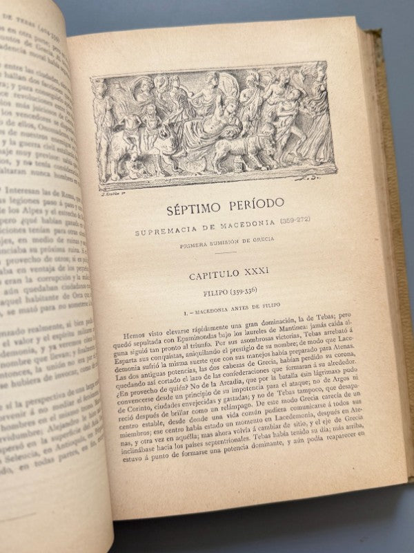 Historia de los griegos, Victor Duruy - Editorial Montaner y Simón, 1890-1891