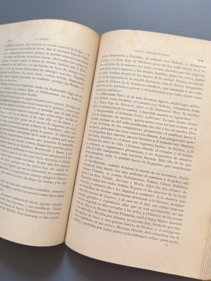 La Ilíada, Homero - Editorial Montaner y Simón, 1908