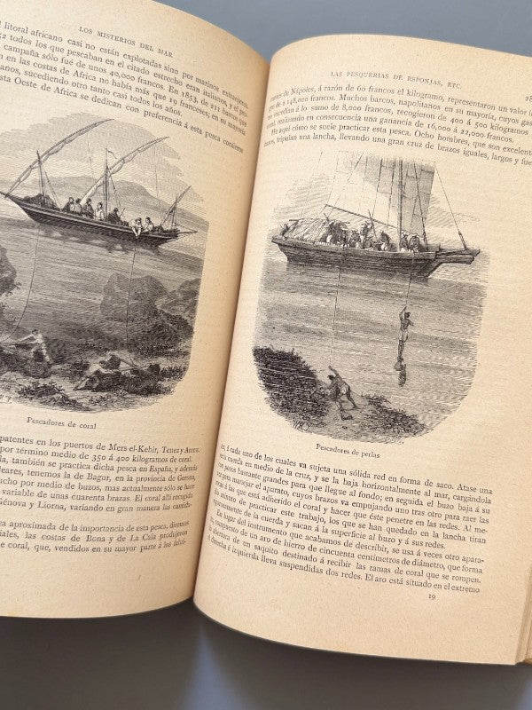 Los misterios del mar, Manuel Aranda y Sanjuan - Editorial Montaner y Simón, 1891