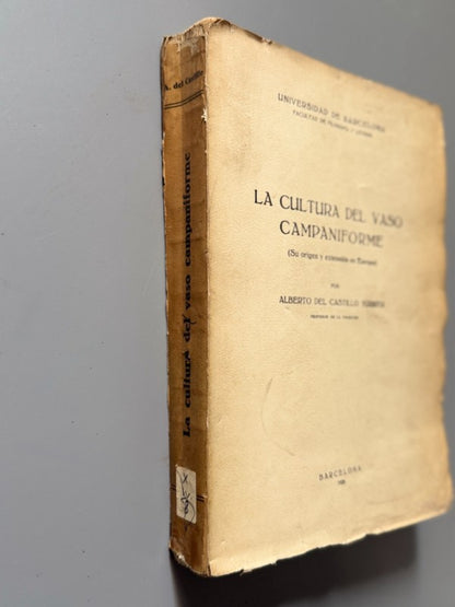 La cultura del vaso campaniforme, Alberto del Castillo Yurrita - Universidad de Barcelona, 1928