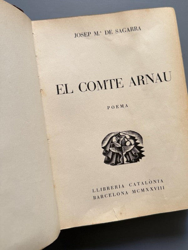 El comte Arnau, Josep Mª de Sagarra - Llibreria Catalonia, 1928