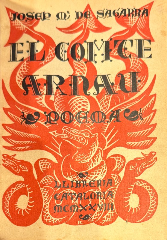 El comte Arnau, Josep Mª de Sagarra - Llibreria Catalonia, 1928 - Antigularia (detalle 1)