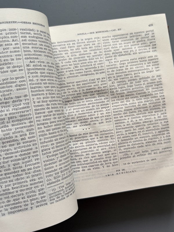 Obras escogidas, Leónidas Andreyev - Editorial Aguilar, 1955