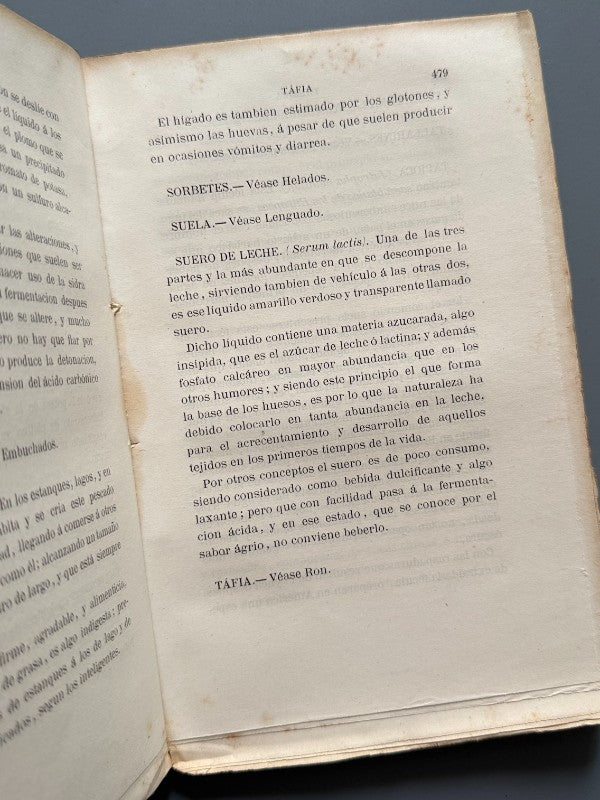 Falsificaciones de los alimentos y bebidas, Javier Agreda - Barcelona, 1877
