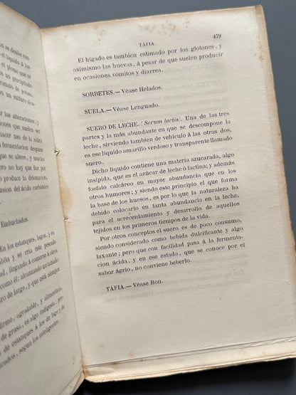 Falsificaciones de los alimentos y bebidas, Javier Agreda - Barcelona, 1877