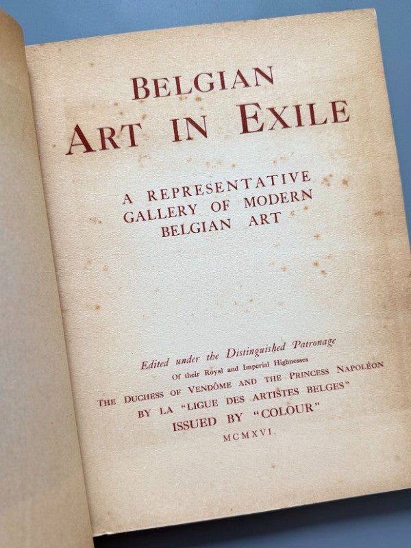 Belgian art in exile: A representative gallery of modern belgian art - 1916