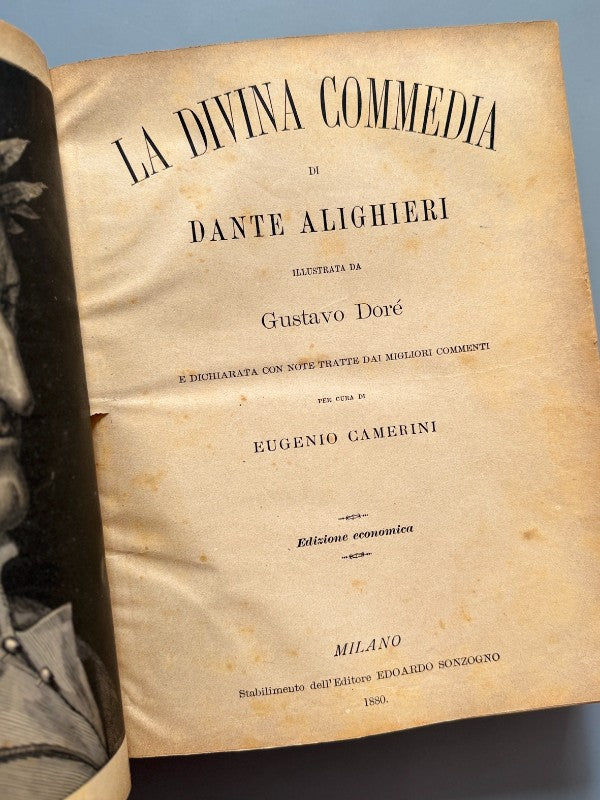 La Divina Commedia, Dante Alighieri (Gustave Doré) - Stablimento dell'Editore Edoardo Sonzogno, 1880