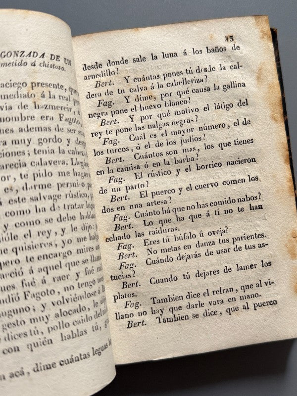 Historia de la vida, hechos y astucias del rústico Bertoldo - Juan Francisco Piferrer, 1844