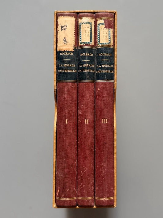 La morale universelle ou Les devoirs de l'Homme, Baron d' Holbach - Masson et fils libraires, 1820 - Antigularia (detalle 1)