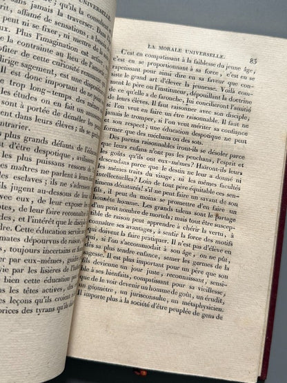 La morale universelle ou Les devoirs de l'Homme, Baron d' Holbach - Masson et fils libraires, 1820