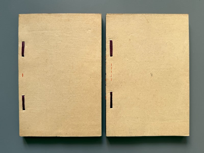 Japón. Libro de diseños japoneses, xilografía. Vol. I y V - periodo Meiji o Taisho