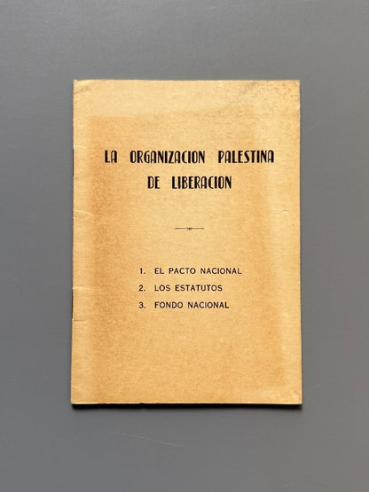 La Organización Palestina de Liberación, O. P. L. - Primer Congreso Árabe Palestino, ca. 1965