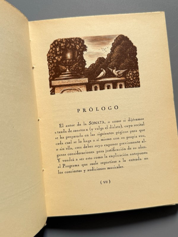 Sonata en tres tiempos, Ramón Miquel y Planas (ej. nº143 Joan d'Ivori) - Imprenta Altés, 1939