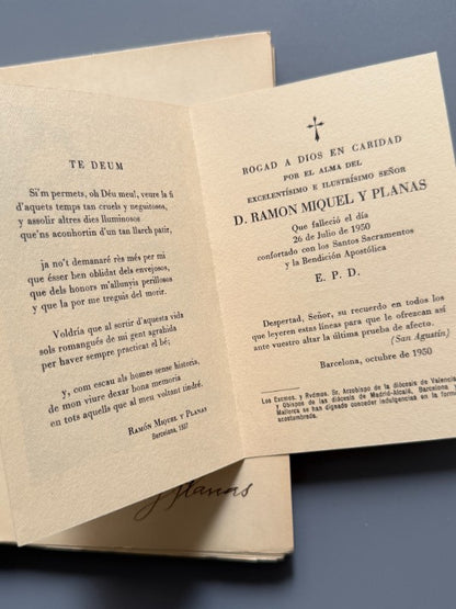 Sonata en tres tiempos, Ramón Miquel y Planas (ej. nº143 Joan d'Ivori) - Imprenta Altés, 1939