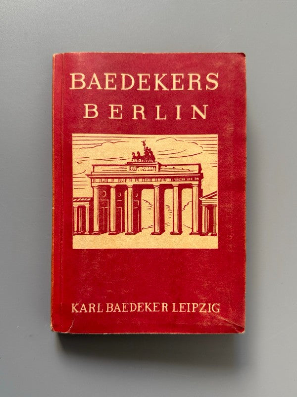 Berlin und Potsdam (Olimpiadas de Berlín 1936), Karl Baedeker - Leipzig, 1936 - Antigularia (detalle 1)