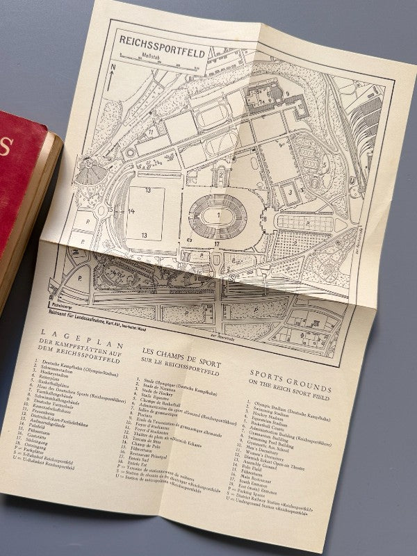 Berlin und Potsdam (Olimpiadas de Berlín 1936), Karl Baedeker - Leipzig, 1936 - Antigularia (detalle 9)