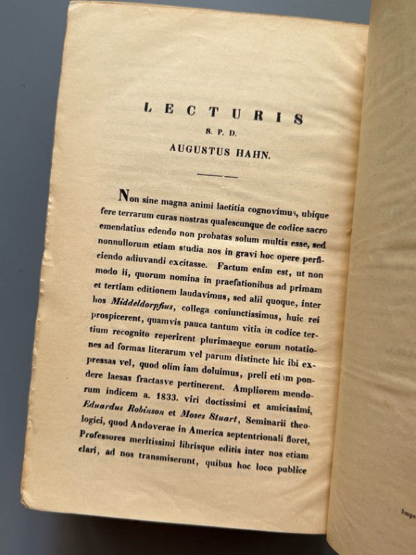 Biblia hebraica. Augustus Hahn - Sumptibus Ernesti Bredtii, 1911