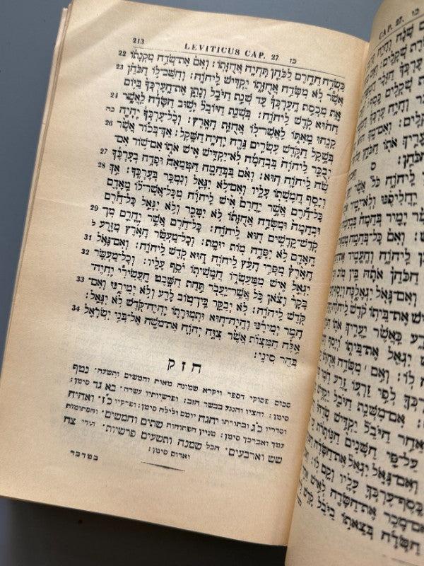 Biblia hebraica. Augustus Hahn - Sumptibus Ernesti Bredtii, 1911