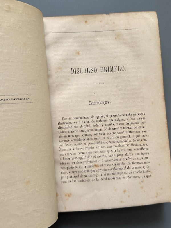 Apuntes para una historia de la sátira, Joaquin Rubio y Ors - Imprenta de Magriña y Subirana, 1868