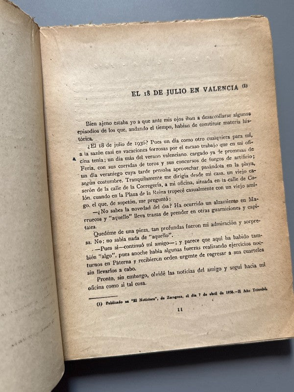 Valencia 1936, Gabriel Araceli - Talleres Editoriales de "El Noticiero", 1939