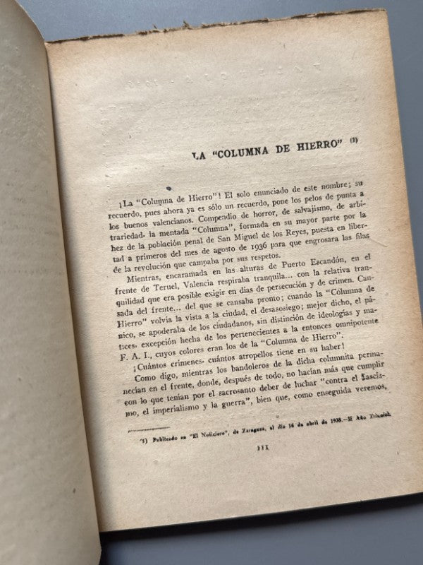Valencia 1936, Gabriel Araceli - Talleres Editoriales de "El Noticiero", 1939