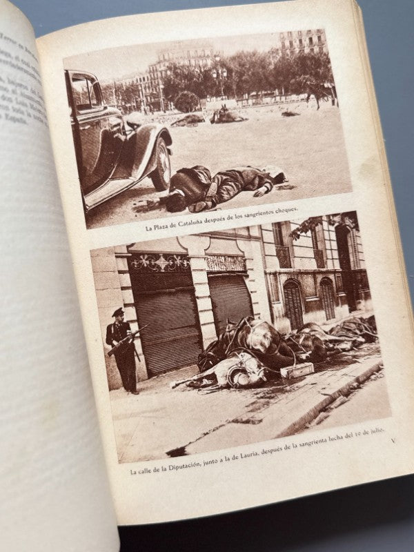 El alzamiento, la revolución y el terror en Barcelona, Francisco Lacruz (dedicado) - 1943