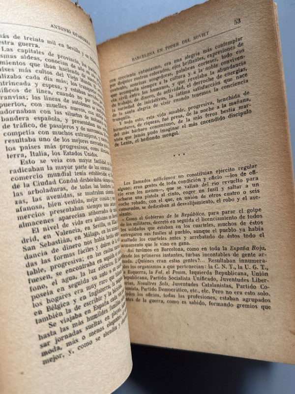 Barcelona en poder del soviet, Antonio Guardiola - Editorial Maucci, ca. 1940