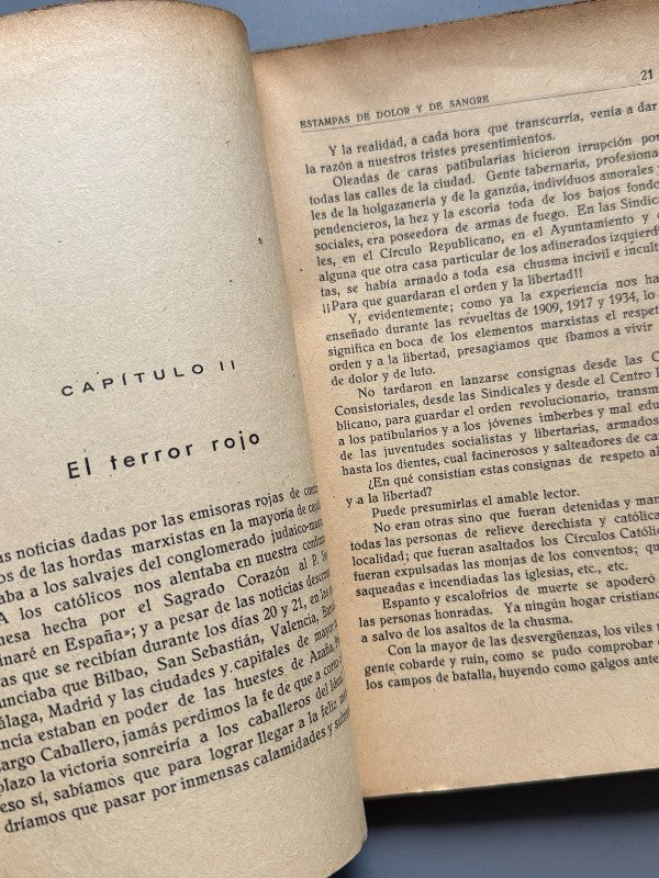 Estampas de dolor y de sangre, José Monlló Panisello - Imprenta y Librería Algueró y Baiges, 1940