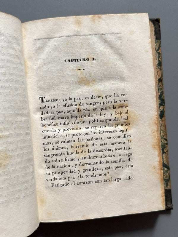 Consideraciones políticas sobre la situación de España, Jaime Balmes - Imprenta de José Tauló, 1840