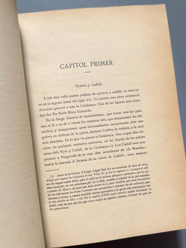 Perot Roca Guinarda, Lluis Mª Soler y Teròl (dedicado) - Imprenta de Sant Josèp, 1909