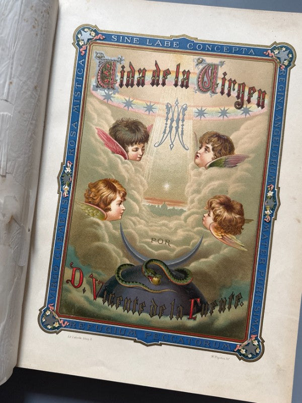 Vida de la Virgen María, Vicente de la Fuente - Montaner y Simón, 1877-1879