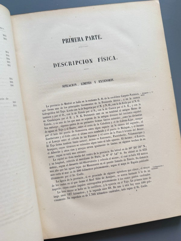 Descripción física y geológica de la provincia de Madrid, Casiano de Prado - Imprenta Nacional, 1864