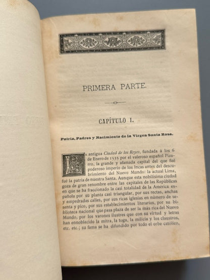Vida portentosa de la Virgen Santa Rosa de Lima - Librería y Tipografía Católica, 1886