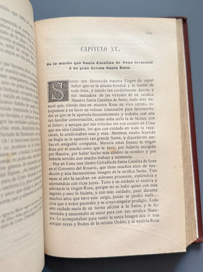 Vida portentosa de la Virgen Santa Rosa de Lima - Librería y Tipografía Católica, 1886