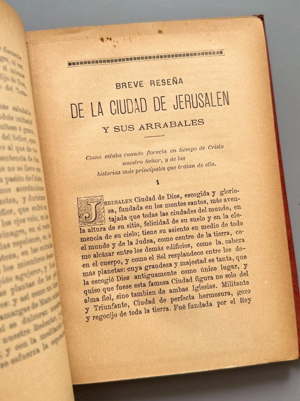 Breve descripción y plano de la ciudad de Jerusalén - Clemente Padró y Pou, 1890