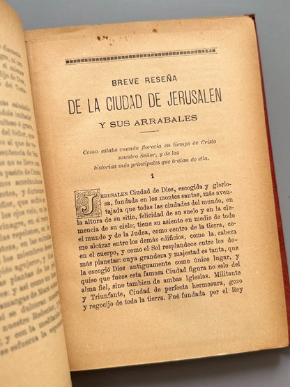Breve descripción y plano de la ciudad de Jerusalén - Clemente Padró y Pou, 1890