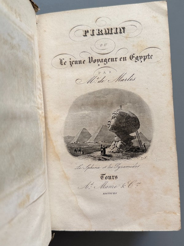 Firmin ou Le jeune voyageur en Égypte, M. de Marlès - Alfred Mame et Fils, 1865