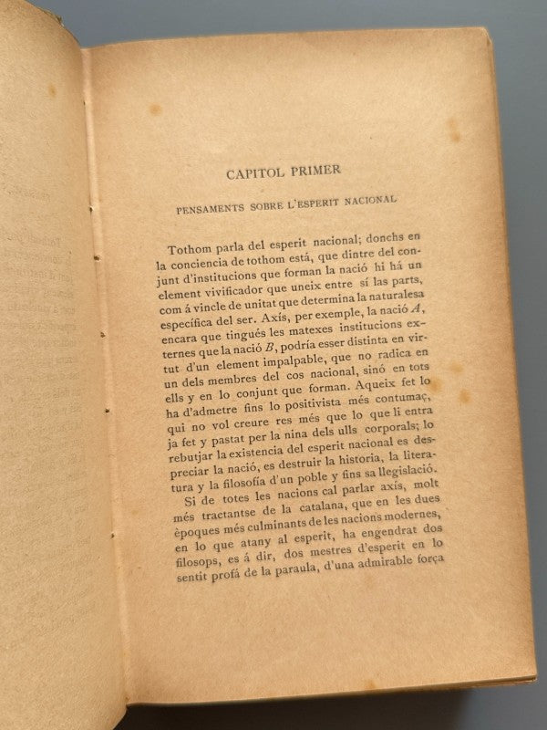 La tradició catalana, Joseph Torras y Bages - Editorial Estampa La Ilustración, 1892