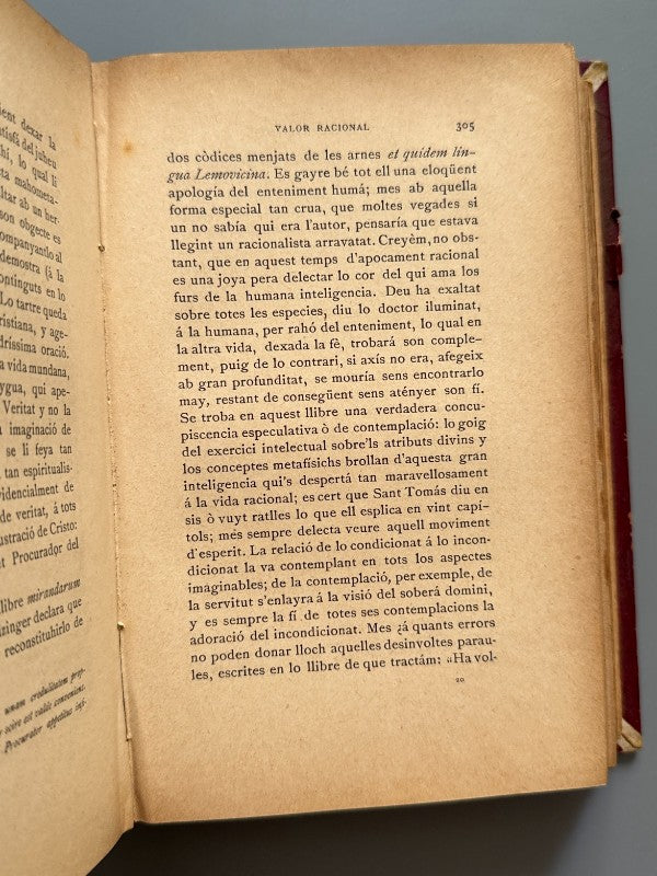 La tradició catalana, Joseph Torras y Bages - Editorial Estampa La Ilustración, 1892
