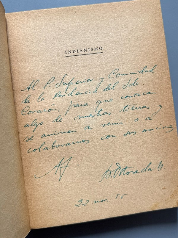Indianismo, Mercedes Anaya de Urquidi - Sociedad Editora Latino-Americana, 1947