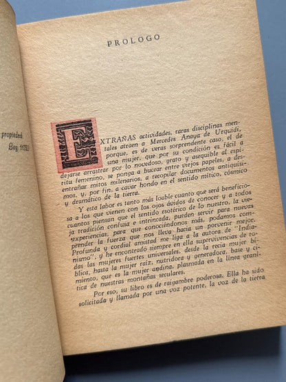 Indianismo, Mercedes Anaya de Urquidi - Sociedad Editora Latino-Americana, 1947