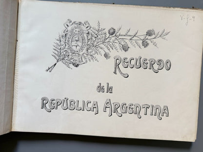 Recuerdo de la República Argentina - Hugo Bonvicini, ca. 1920