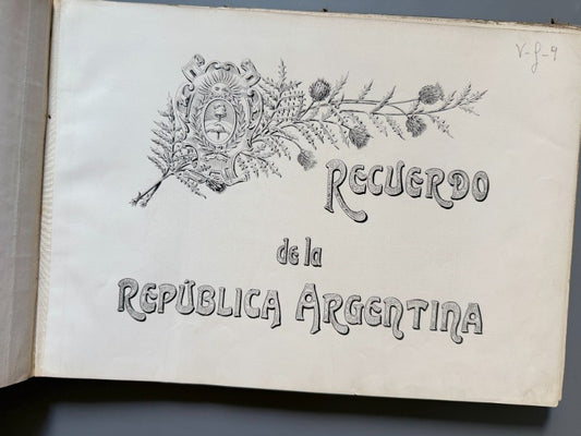 Recuerdo de la República Argentina - Hugo Bonvicini, ca. 1920 - Antigularia (detalle 1)