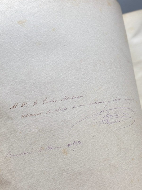 Los meses (dedicatoria de Mañé y Flaquer) - Imprenta de Henrich y Comp., 1889