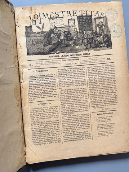 Lo Mestre Titas y L'Espurna. Semanarios tradicionalistas completos (carlismo) - 1888-1890