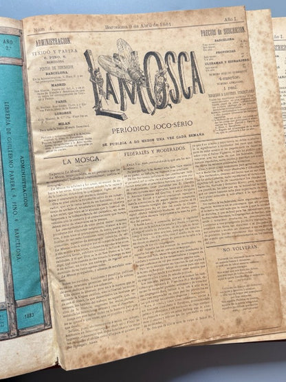 La Mosca Roja, periódico político joco-serio - Texidó y Parera, 1881-1884 - Antigularia (detalle 4)
