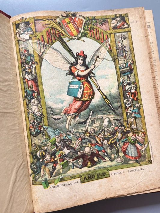 La Mosca Roja, periódico político joco-serio - Texidó y Parera, 1881-1884 - Antigularia (detalle 1)