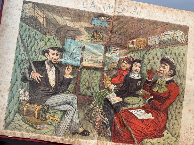 La Mosca Roja, periódico político joco-serio - Texidó y Parera, 1881-1884 - Antigularia (detalle 5)