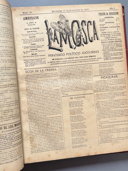 La Mosca Roja, periódico político joco-serio - Texidó y Parera, 1881-1884 - Antigularia (detalle 7)