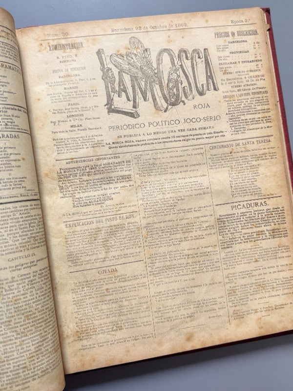 La Mosca Roja, periódico político joco-serio - Texidó y Parera, 1881-1884 - Antigularia (detalle 9)
